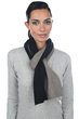 Cashmere & Yak accessories scarf mufflers luvo black natural 164 x 26 cm